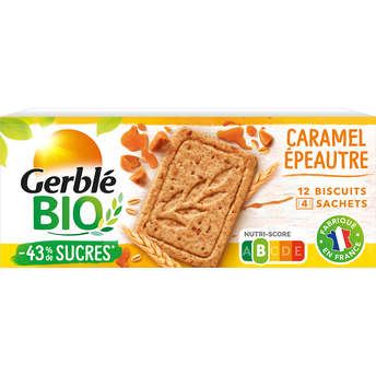 Image de Biscuits épeautre caramel GERBLE BIO - 4x3