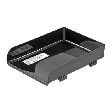 Corbeille à Courrier Esselte Fusion Noir - Polystyrène Pour Bureau - Format A4 Empilable