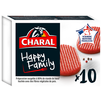 Image de Haché Happy Family CHARAL, 10x80g