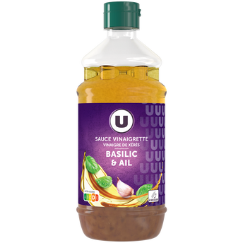 Image de U
Sauce vinaigrette au vinaigre de xérès ail basilic