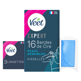 Image de Veet Bande de Cire Expert Aisselles Peaux Sensibles