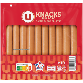 Image de U
Knacks Pur Porc - x10