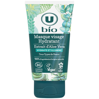 Image de U BIO
Masque hydratant pour le visage à l'aloe vera  tube de
