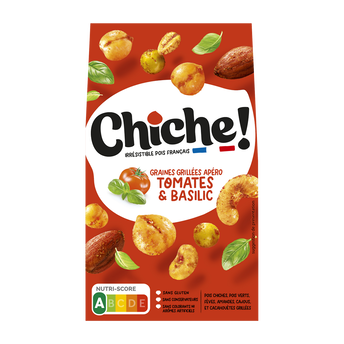 Image de Graines grillées apéro tomate & basilic CHICHE, sachet