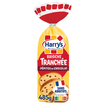 Image de Brioche Tranchée pépites de chocolat sans additifs HARRYS