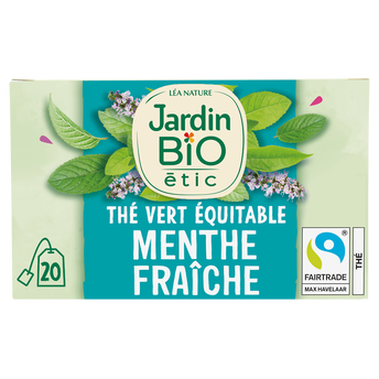 Image de Thé vert Bio Menthe nanah JARDIN BIO ETIC - 20 sachets
