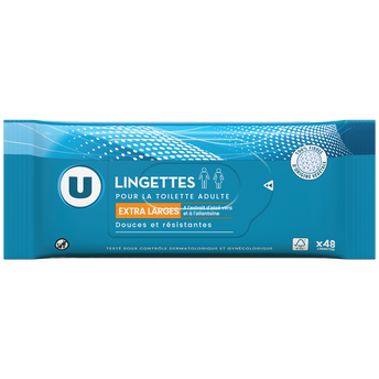 Image de U
Lingettes pour la toilette adulte extra large  Boite de