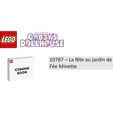 LEGO Gaby Et La Maison Magique - La Fête Jardin De Fée Minette - 10787 -  Dès 4 ans - Super U, Hyper U, U Express 