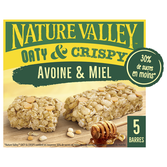 Image de Barres céréales Oaty & Crispy avoine & miel NATURE VALLEY