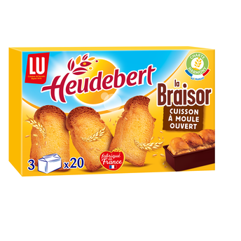Image de Biscottes La Braisor HEUDEBERT - Paquet de