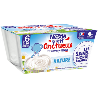 Image de Desserts lactés P'TIT ONCTUEUX SSA Fromage blanc