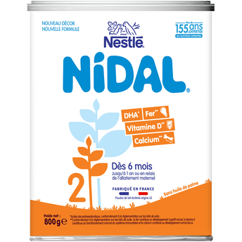 Image de Lait infantile en poudre 2ème âge 6-12M NIDAL - Boîte
