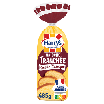 Harry's Brioche Tranchée Recette Classique Nature Harrys, 485g