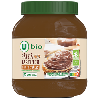 Image de U BIO
Pâte à tartiner aux noisettes pot