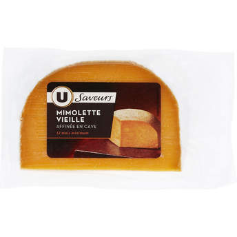 Image de U SAVEURS
Mimolette vieille au lait pasteurisé  29% de MG