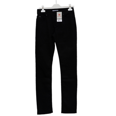 Jeans femme forme droite noir 5 poches Super U Hyper U U