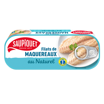 Image de Filets de maquereaux au naturel  SAUPIQUET