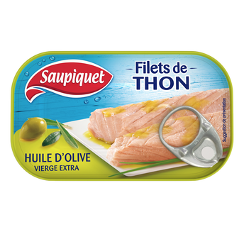 Image de Filets de thon à l'huile d'olive vierge extra SAUPIQUET