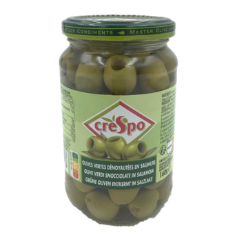 Image de Olives vertes dénoyautées CRESPO 160g Bocal