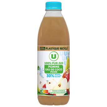 Image de U
100% pur jus de fruits pomme/eau de coco/poire  bouteille de