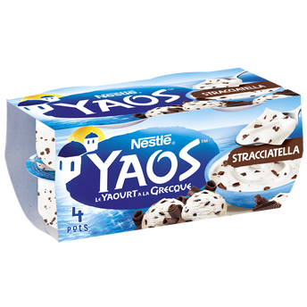Image de Yaourts à la Grecque Stracciatella YAOS - 4 pots de
