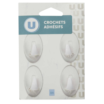 Image de U
Crochet adhésif petit modèle