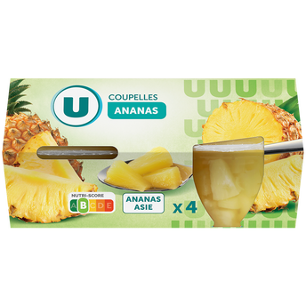 Image de U
Coupelle de fruits à l'ananas x4