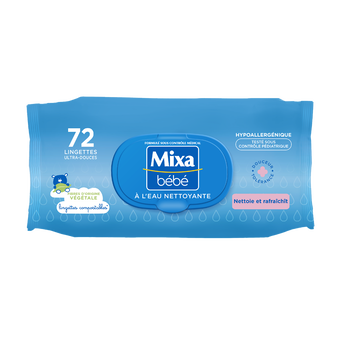 Image de Bébé Lingettes à l'Eau nettoyante MIXA