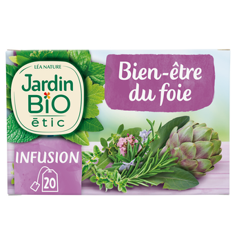 Image de Infusion Bio Bien-être du foie JARDIN BIO ETIC - 20 sachets