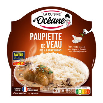 Image de Paupiette de Veau champignons et riz LA CUISINE D'OCEANE