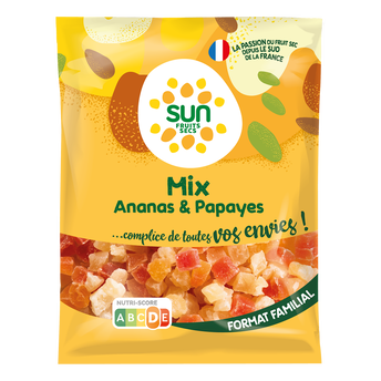 Image de Mix ananas et papaye, sachet