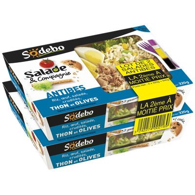 Salade d Antibes , 2x320g + 1cookie Salade d Antibes , 2x320g + 1cookie,SODEBO,0,64 kg