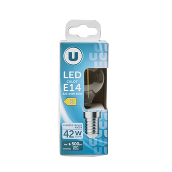 Image de U
Ampoule LED mini ronde 40w E14 transparent blanc