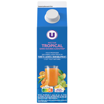 Image de U
Nectar tropical sans sucres ajoutés brique