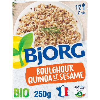 Image de Boulgour au quinoa et au sésame bio BJORG, paquet de