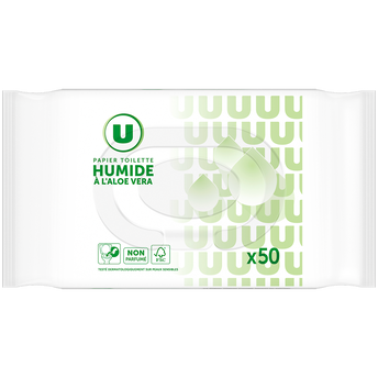 Image de U
Papier toilette humide à l'aloe véra