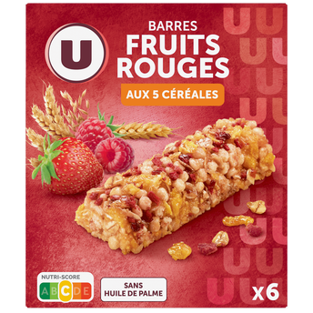 Image de U
Barre de céréales fruits rouges