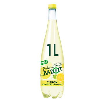 Badoit Boisson Gazeuse Badoit Bulles De Fruits Citron-citron Vert, 1l