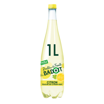 Badoit Boisson Gazeuse Badoit Bulles De Fruits Citron-citron Vert, 1l