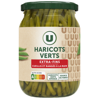 Image de U
Haricots verts extra-fins - Bocal de 345g net