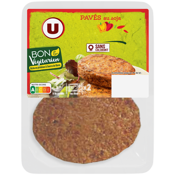 Image de U
Pavés au soja provençal bon et végétarien U 2x100g