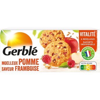 Image de Biscuits moelleux pomme framboise GERBLE - x6