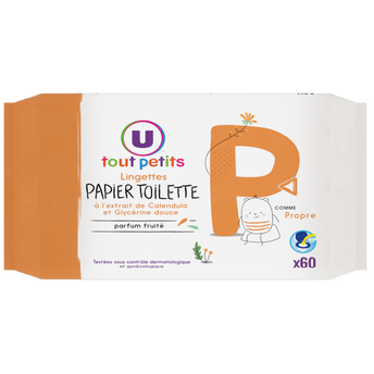 Image de U TOUT PETITS
Lingettes papier toilette
