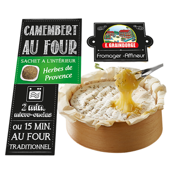 E. Graindorge Camembert Au Four 250g Herbes De Provence E. Graindorge 23% Mg/pf