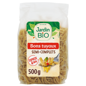 Image de Bons tuyaux semi-complets pâtes bio JARDIN BIO