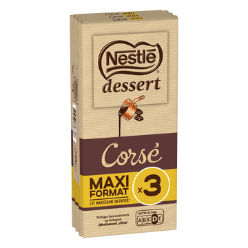 Nestlé Chocolat Corsé Nestlé Dessert, 3x200g