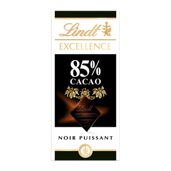 Image de Chocolat noir 85% cacao Excellence LINDT, Tablette de