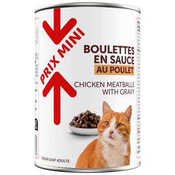 Image de Boîte pour chat Boulettes sauce pouletPRIX MINI