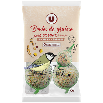 Image de U
Boules de graisse pour oiseux de la nature  x6