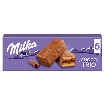 Image de Gâteaux fourrés au chocolat Choco Trio MILKA - Boîte de